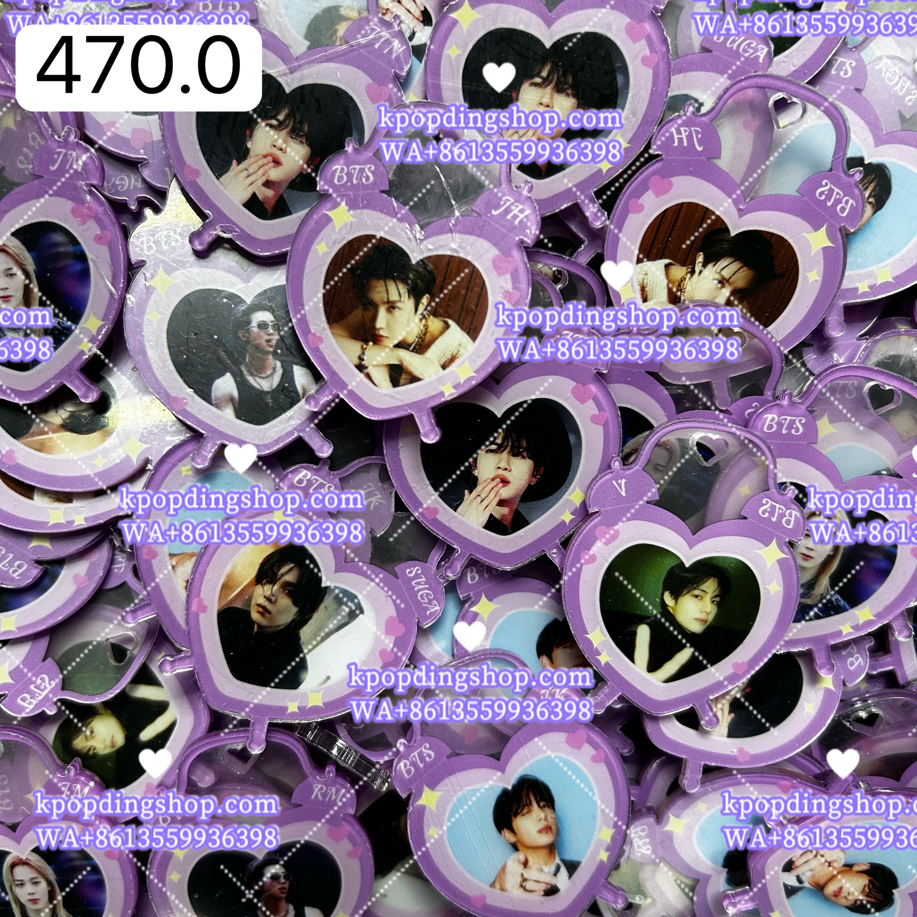 【470.0】for ARMY- OT7 DIY Acrylic Keychain  –Acrylic charm for K-pop Concert Freebies (Preorder 5 Days)， keychain-accessories-beads-acrylic for DIY