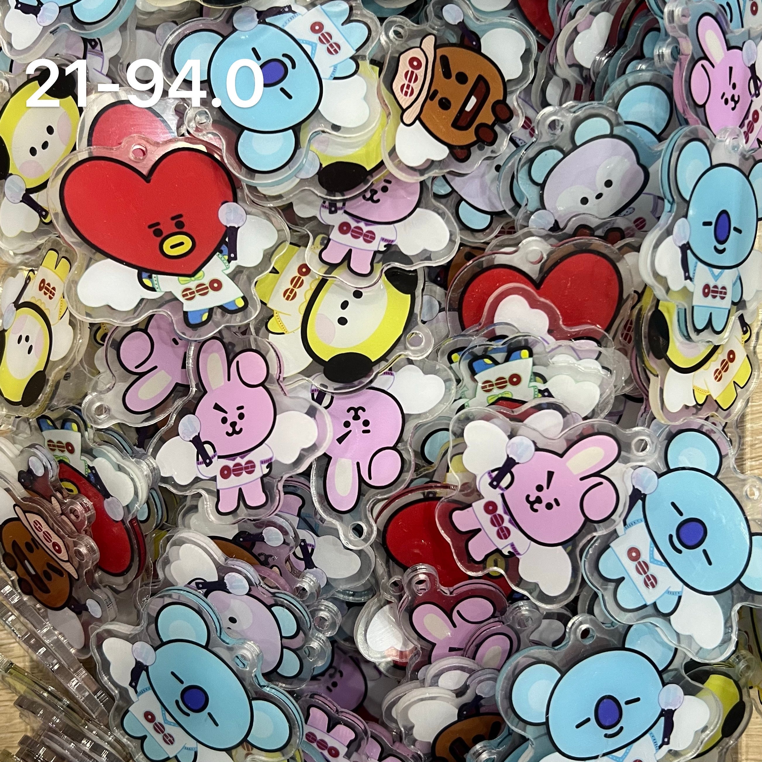 【Cartoon94.0】for ARMY-arirang- OT7 DIY Acrylic Keychain–Acrylic charm for K-pop Concert Freebies (Preorder 5 Days)，keychain-accessories-beads-acrylic for DIY