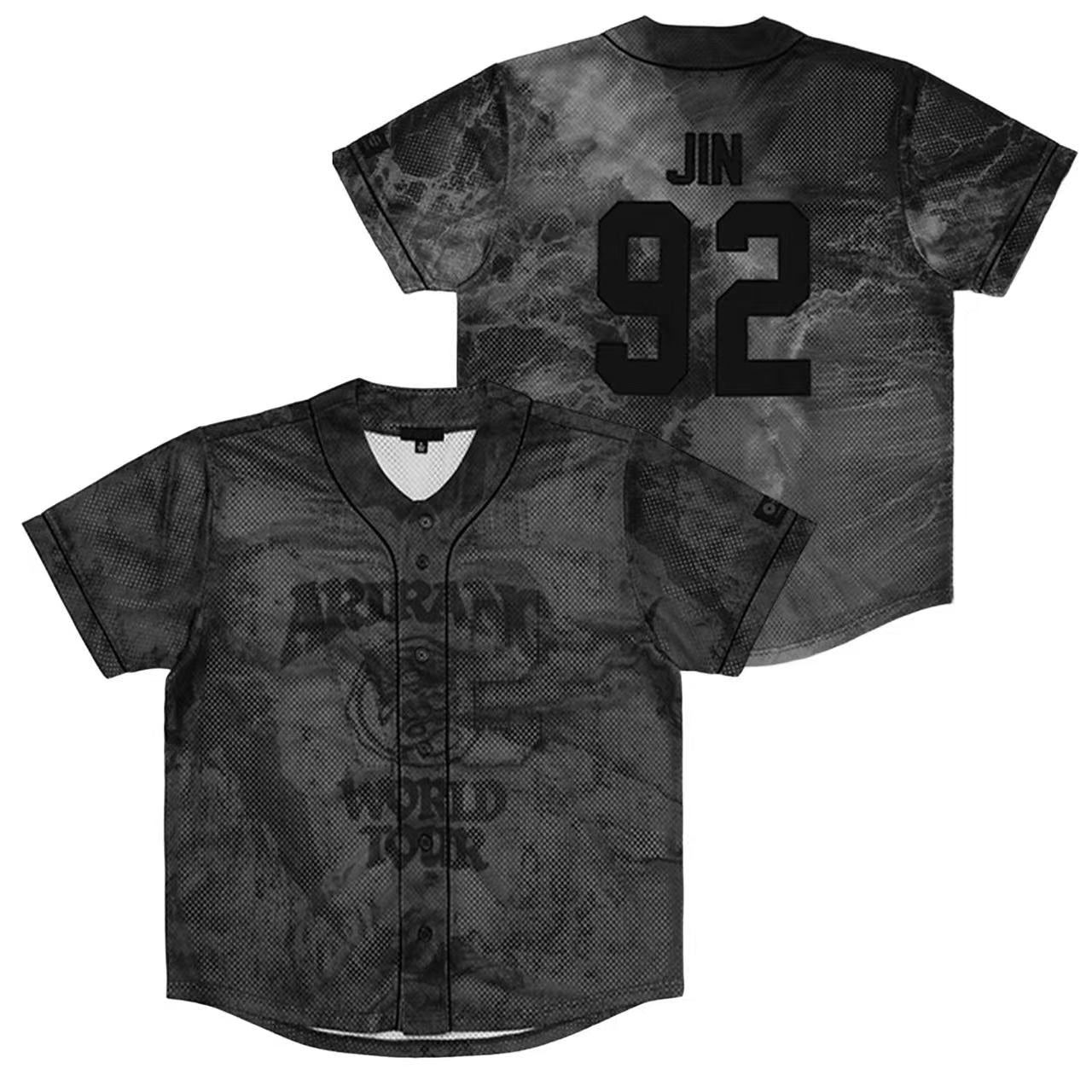 BTS OT7 Jersey Shirt Fan-Made | Concert Outfit ARMY Stadium Wear KPOP Unofficial Top
