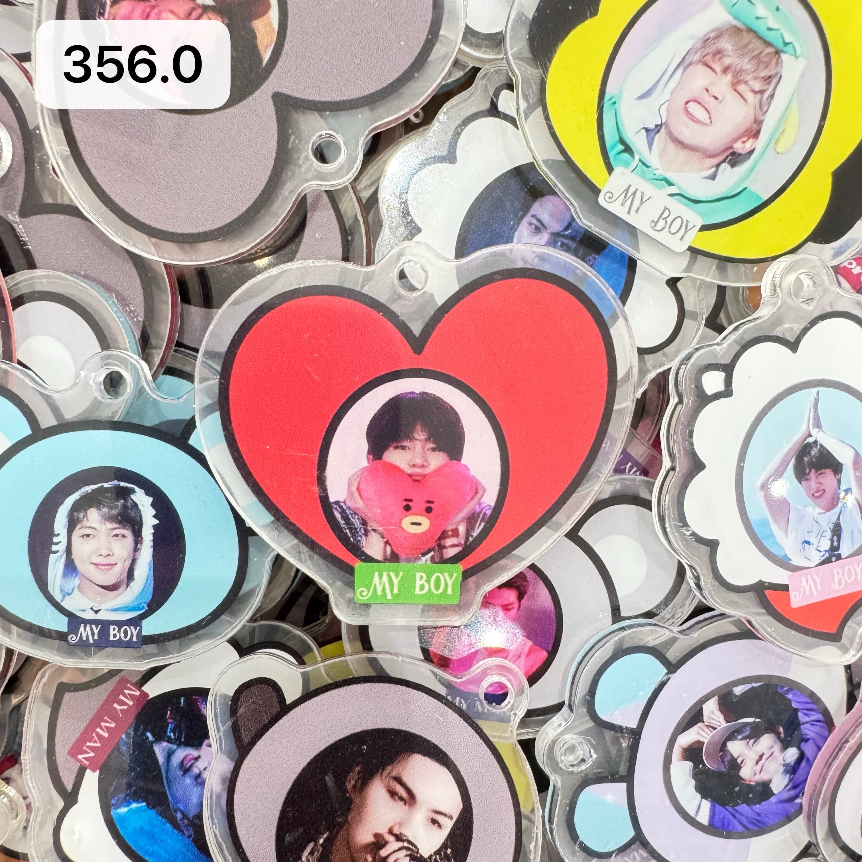 【356.0】for ARMY- OT7 DIY Acrylic Keychain  –Acrylic charm for K-pop Concert Freebies (Preorder 5 Days)， keychain-accessories-beads-acrylic for DIY
