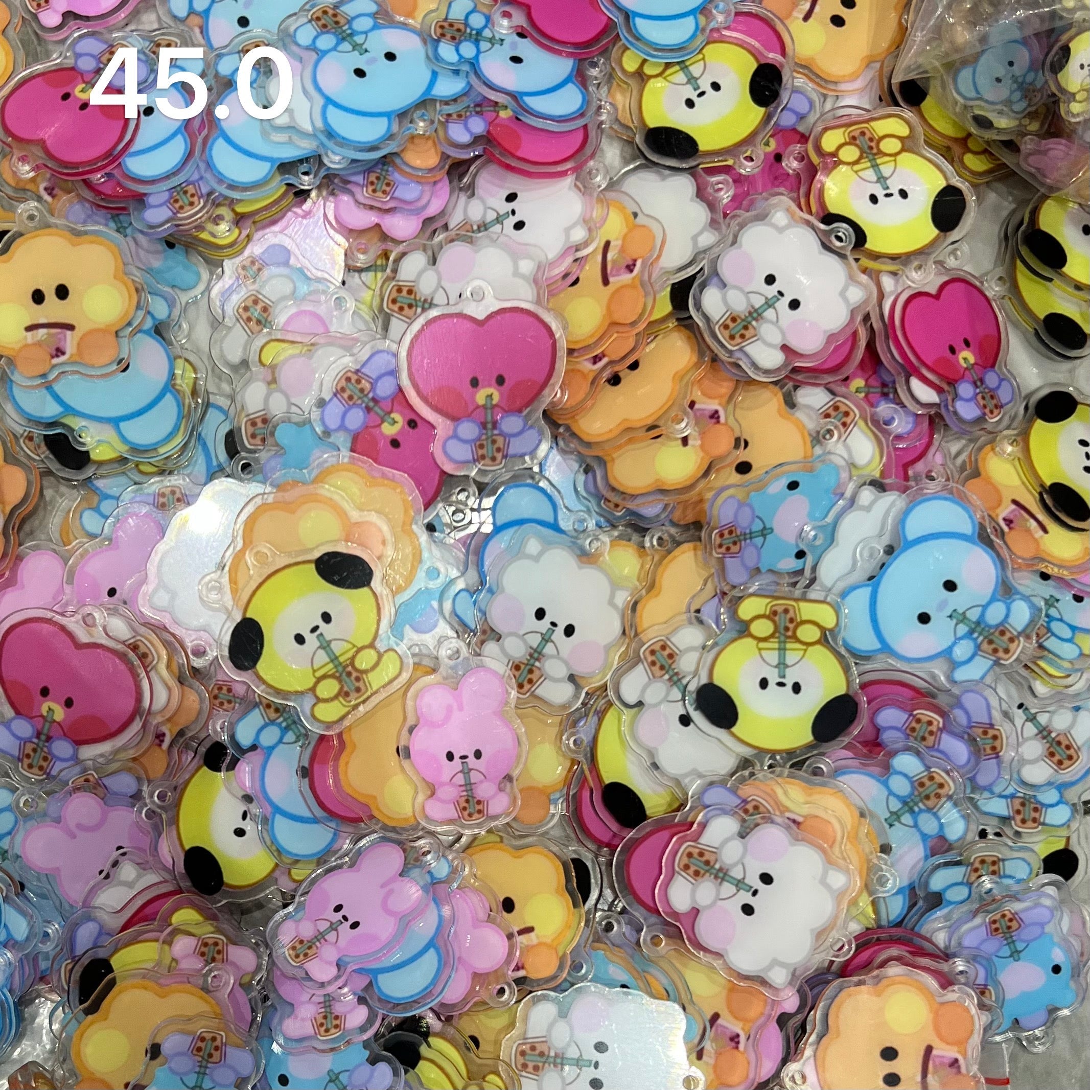 【Cartoon45.0】for ARMY-arirang- OT7 DIY Acrylic Keychain–Acrylic charm for K-pop Concert Freebies (Preorder 5 Days)，keychain-accessories-beads-acrylic for DIY