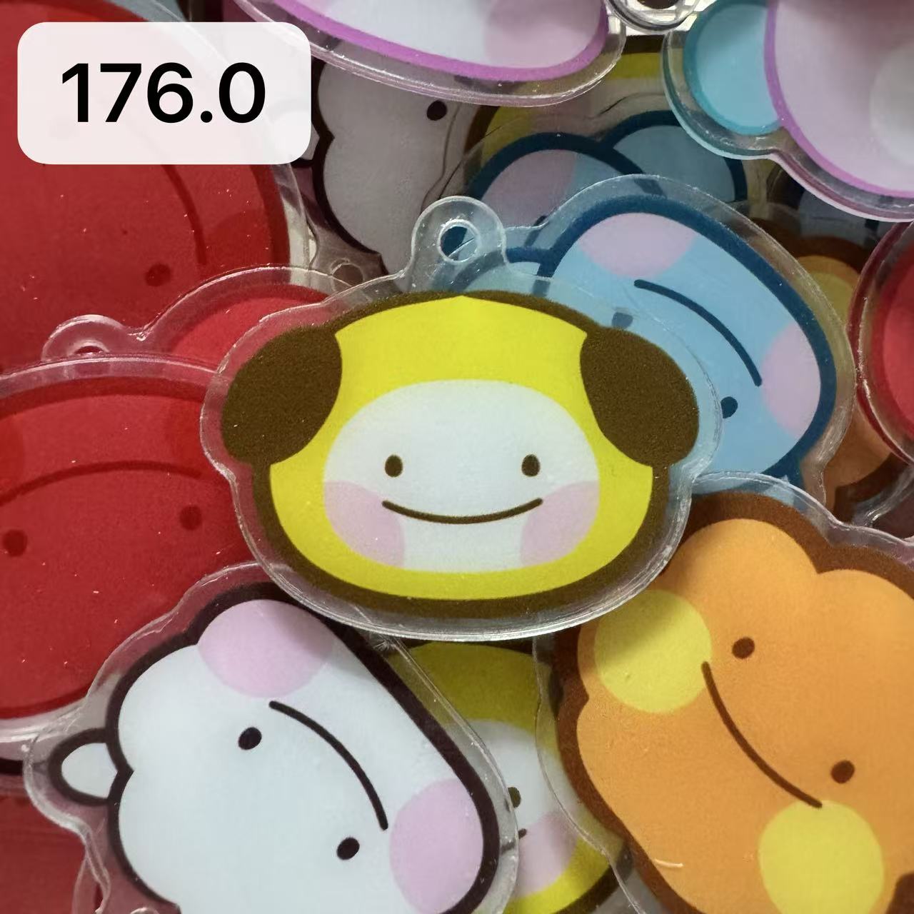 【Cartoon176.0】for ARMY- OT7 DIY Acrylic Keychain  –Acrylic charm for K-pop Concert Freebies (Preorder 5 Days)， keychain-accessories-beads-acrylic for DIY