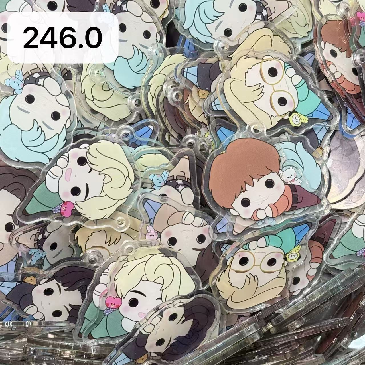 【246.0】for ARMY- OT7 DIY Acrylic Keychain  –Acrylic charm for K-pop Concert Freebies (Preorder 5 Days)， keychain-accessories-beads-acrylic for DIY