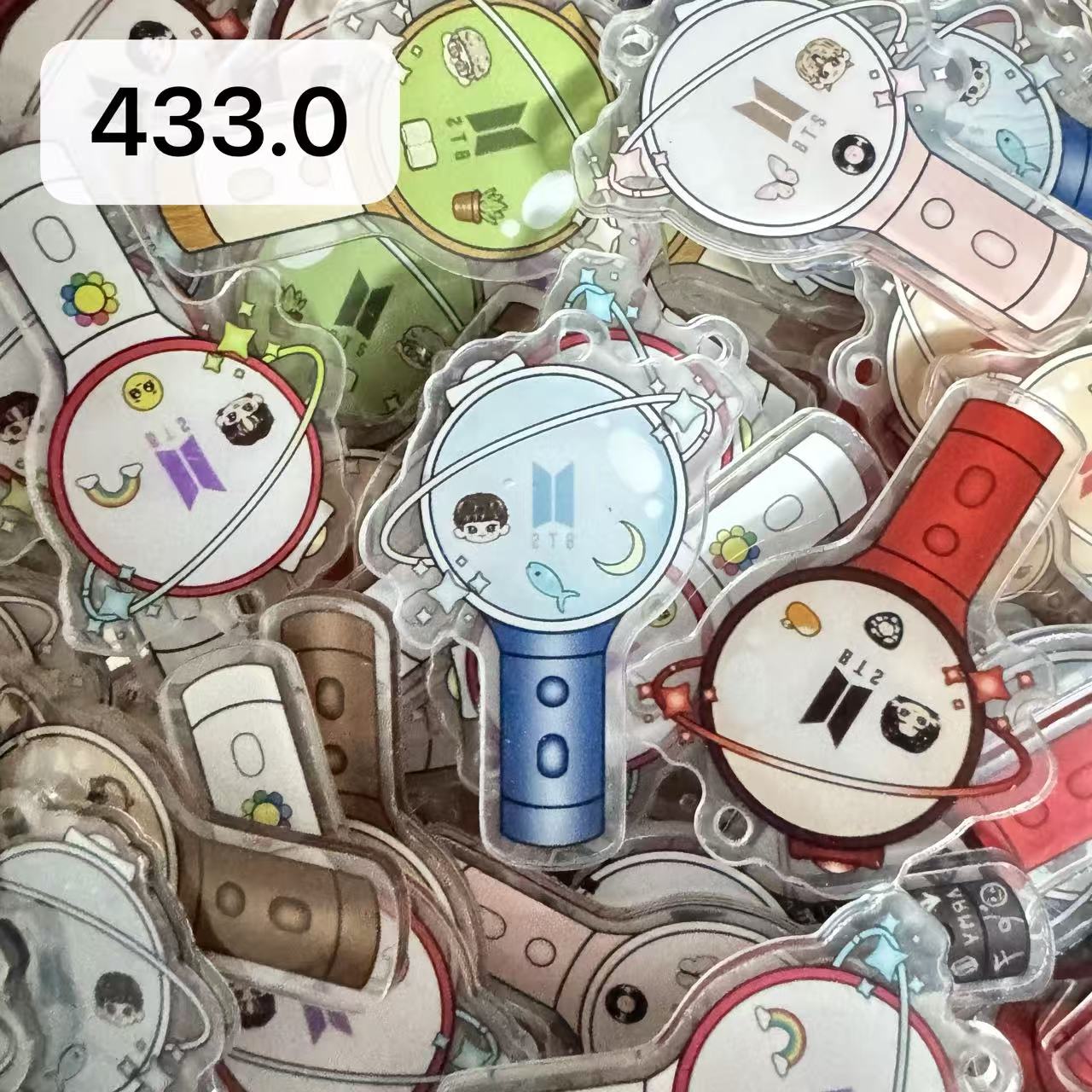 【433.0】for ARMY- OT7 DIY Acrylic Keychain  –Acrylic charm for K-pop Concert Freebies (Preorder 5 Days)， keychain-accessories-beads-acrylic for DIY