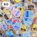 【Cartoon9.0】for ARMY-Bobba OT7 DIY Acrylic Keychain  –Acrylic charm for K-pop Concert Freebies (Preorder 5 Days)， keychain-accessories-beads-acrylic for DIY