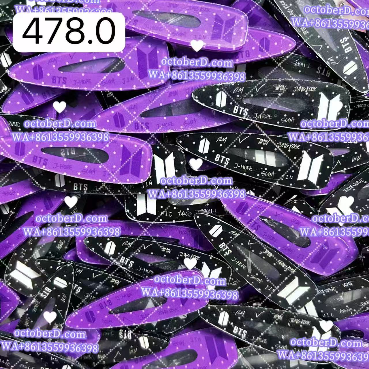 【478.0】for ARMY- OT7 DIY Acrylic Keychain  –Acrylic charm for K-pop Concert Freebies (Preorder 5 Days)， keychain-accessories-beads-acrylic for DIY