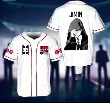 BTS OT7 Jersey Shirt Fan-Made | Concert Outfit ARMY Stadium Wear KPOP Unofficial Top