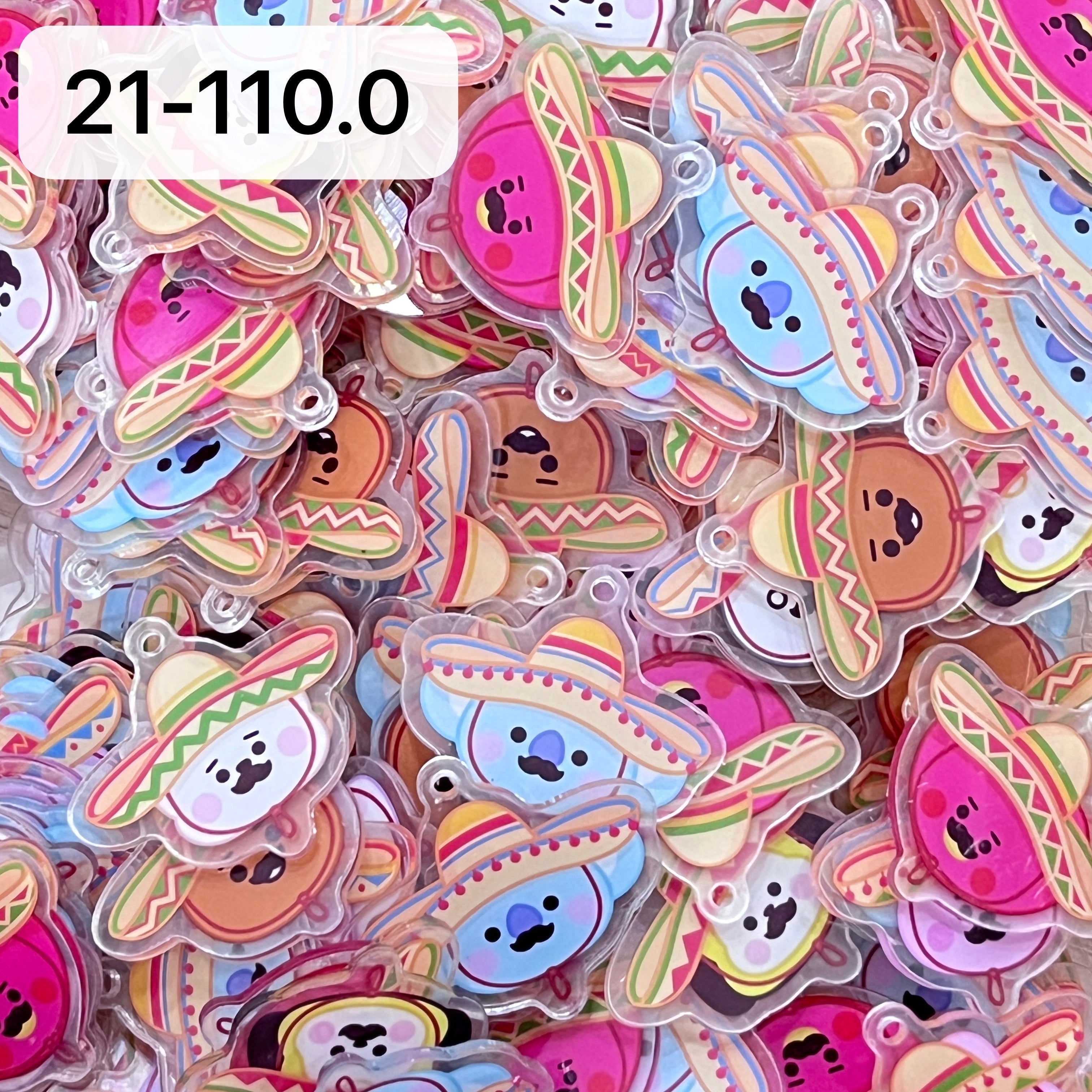 【Cartoon110.0】for ARMY-mexico OT7 DIY Acrylic Keychain  –Acrylic charm for K-pop Concert Freebies (Preorder 5 Days)， keychain-accessories-beads-acrylic for DIY