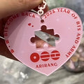 【212】For ARMY-k-pop concert freebie,fan made ,heart and puzzle acrylic, DIY keychain accessories(preorder12-15days )