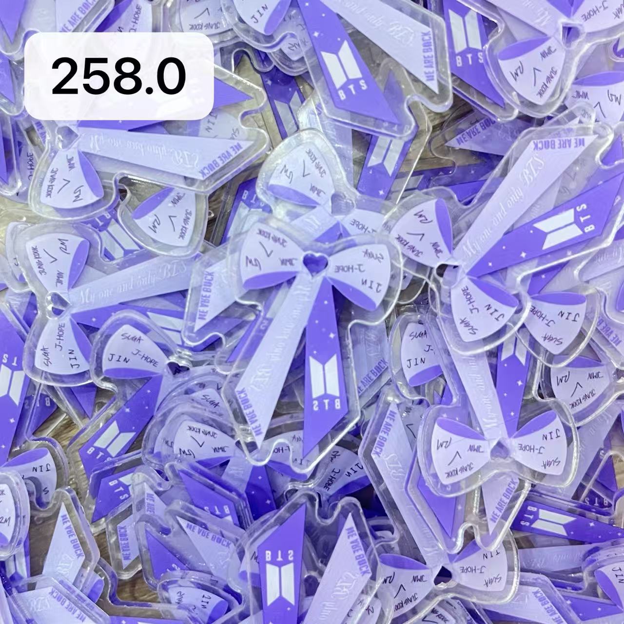 【258.0】for ARMY- OT7 DIY Acrylic Keychain  –Acrylic charm for K-pop Concert Freebies (Preorder 5 Days)， keychain-accessories-beads-acrylic for DIY