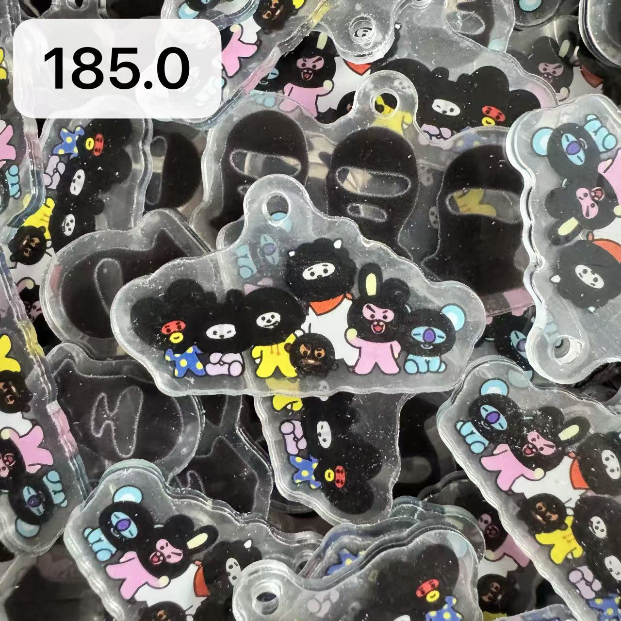 【Cartoon185.0】for ARMY- OT7 DIY Acrylic Keychain  –Acrylic charm for K-pop Concert Freebies (Preorder 5 Days)， keychain-accessories-beads-acrylic for DIY