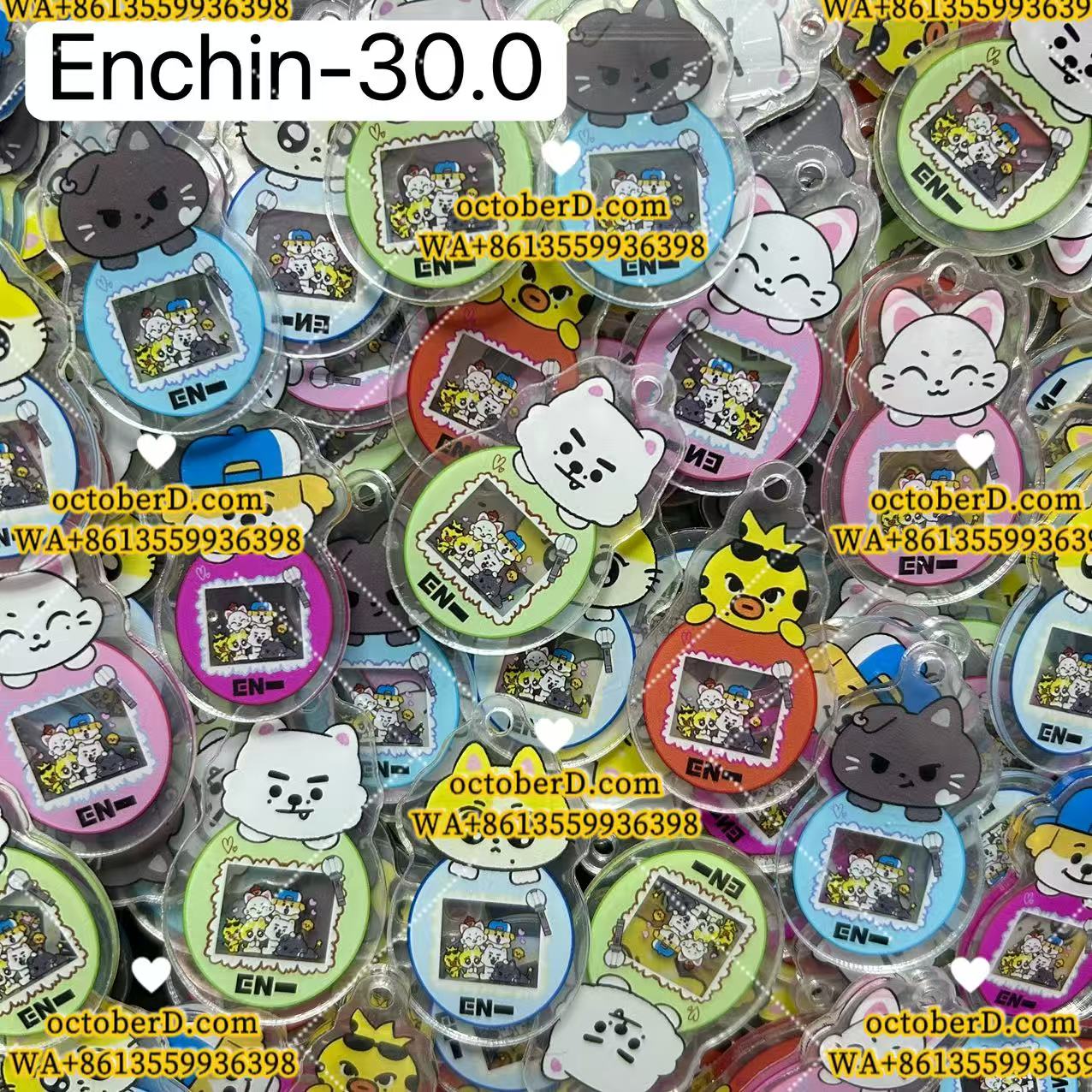 【Cartoon30.0】Enhypen Fan-Made DIY Acrylic Keychain – K-pop Concert Freebies (Preorder 5 Days) | keychain-accessories-beads-acrylic for DIY