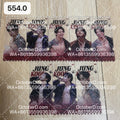 【540.0bookmarks】 for ARMY- OT7 DIY Acrylic keychains  –Acrylic charm for K-pop Concert Freebies (Preorder 5 Days)， keychain-accessories-beads-acrylic for DIY