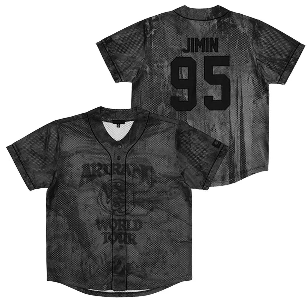 BTS OT7 Jersey Shirt Fan-Made | Concert Outfit ARMY Stadium Wear KPOP Unofficial Top