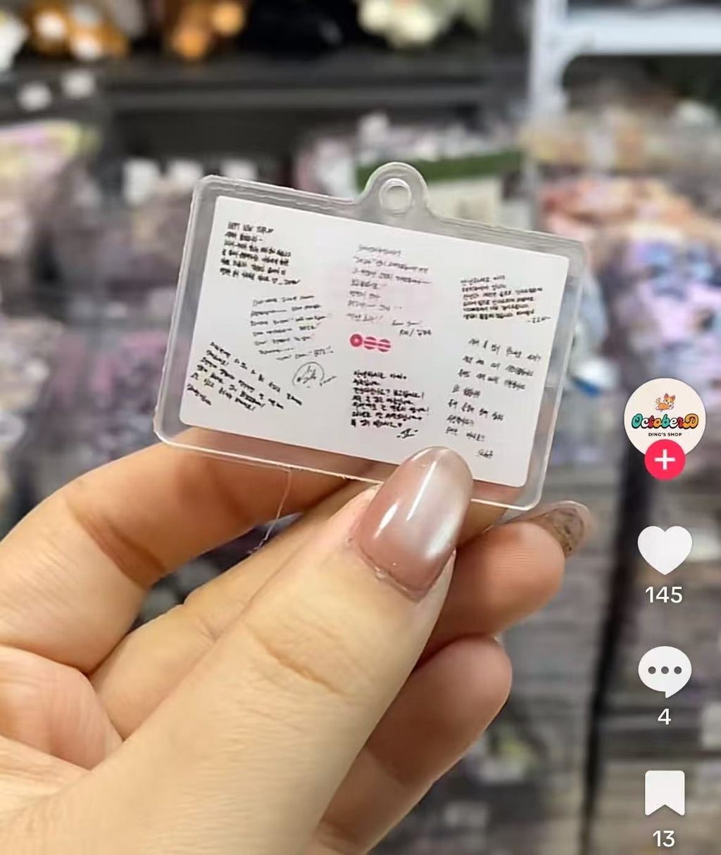 【184】arirang envelope for ARMY -OT7 DIY Acrylic Keychain– Acrylic charm for K-pop Concert Freebies (Preorder 5 Days)，keychain-accessories-beads for DIY